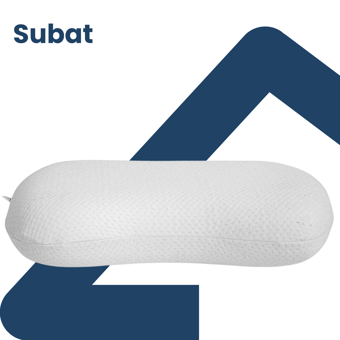 Curved memory foam pillow