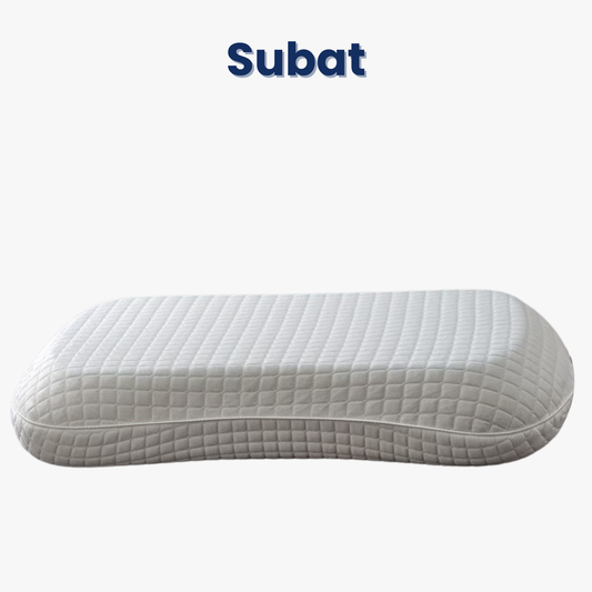 Curved memory foam pillow