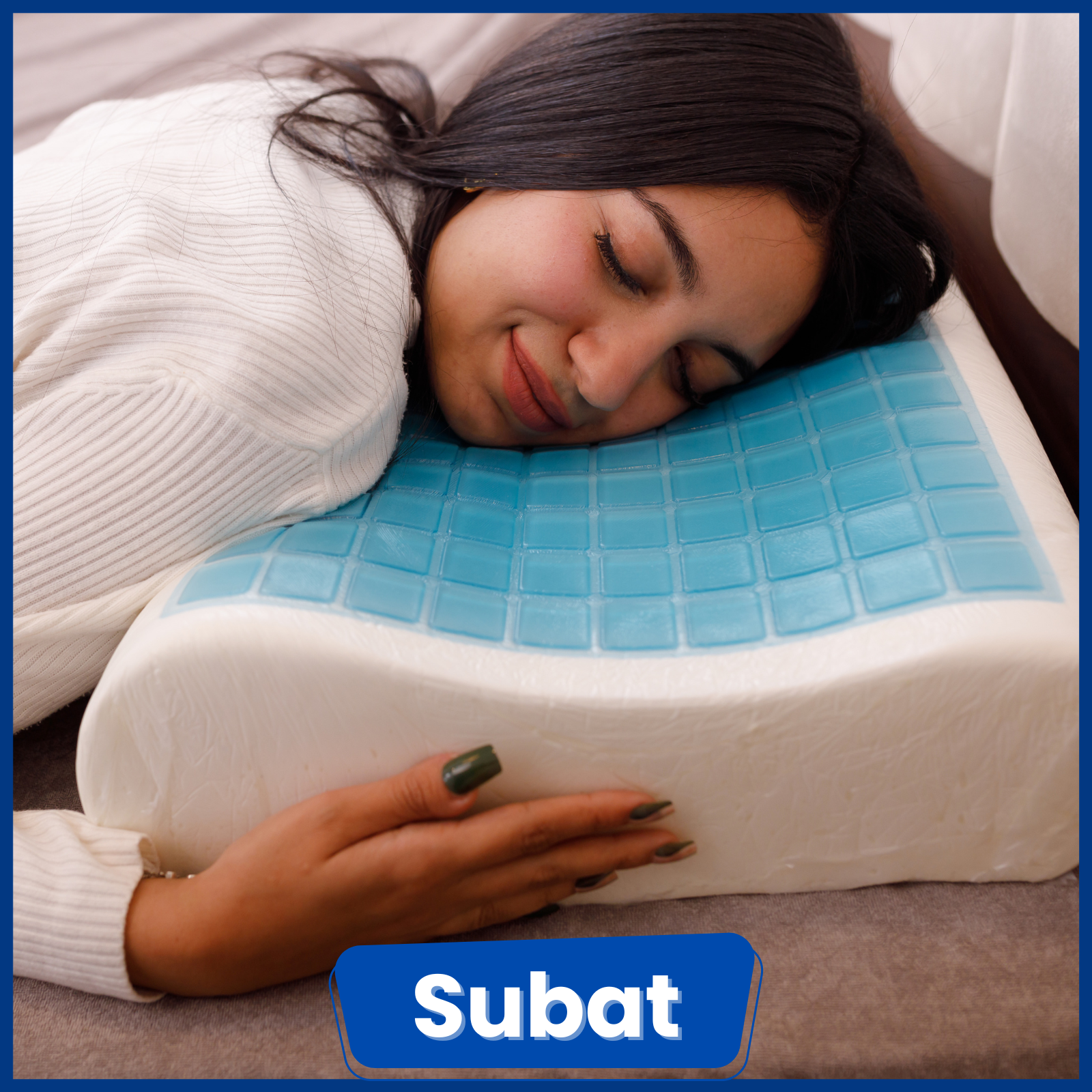 مخدة ميموري فوم طبيه جل مموجة للتبريد