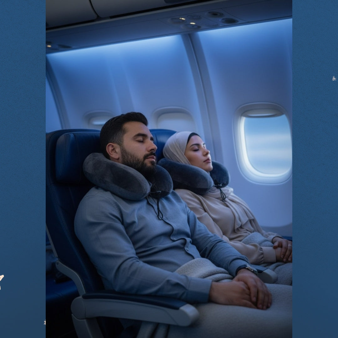 Memory foam neck pillow