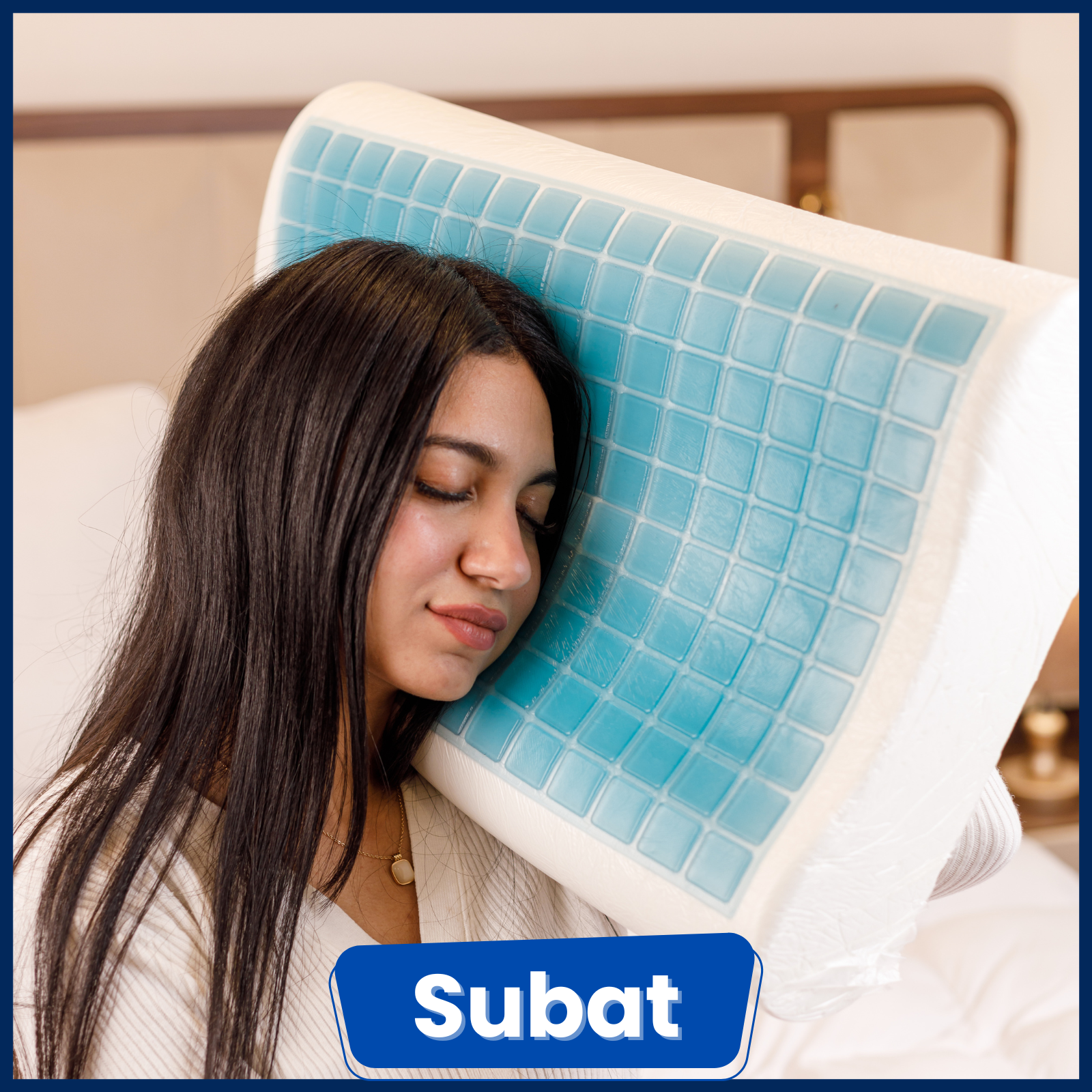 مخدة ميموري فوم طبيه جل مموجة للتبريد