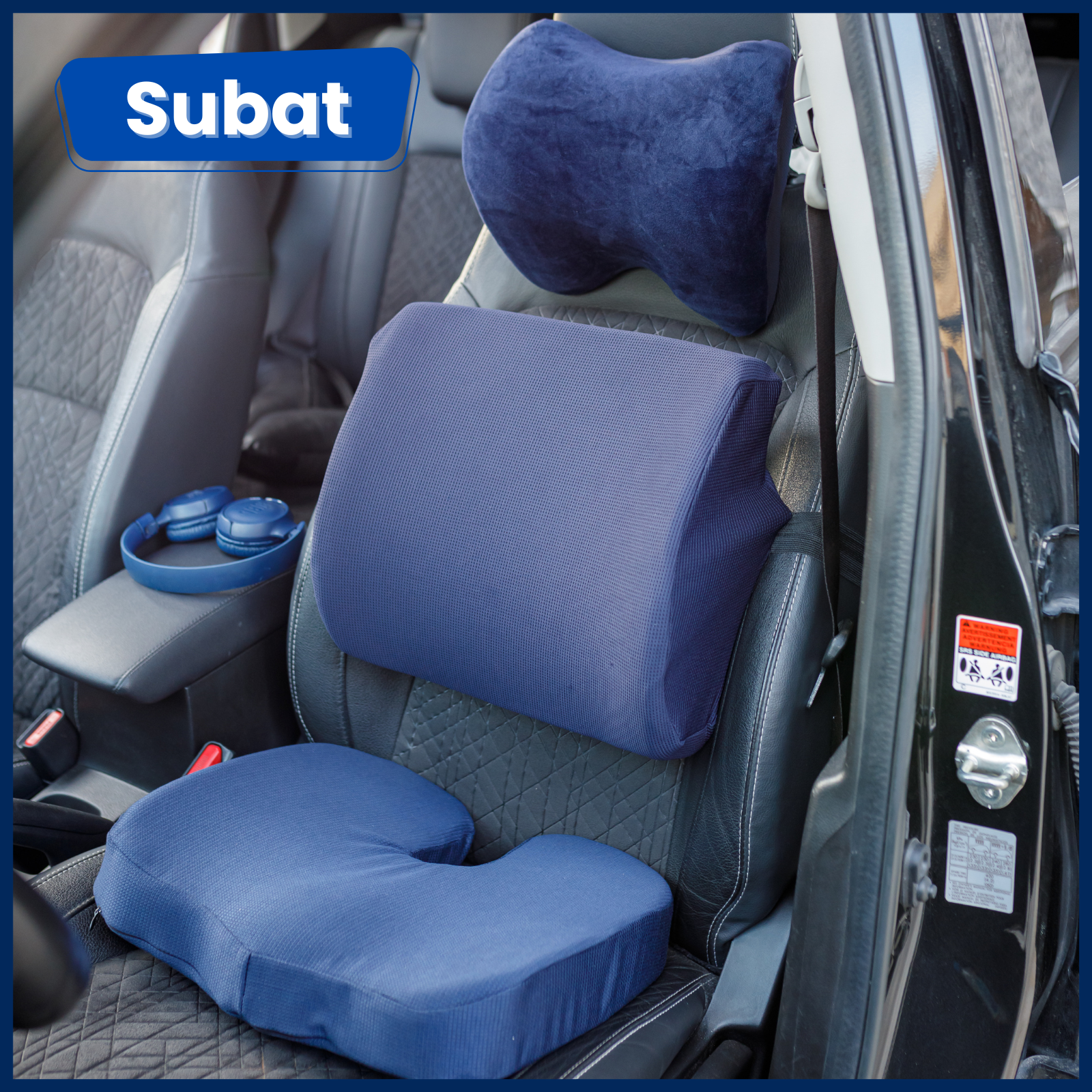 ⚡️ Bundle (Seat + Backrest + neck) for car and office chair