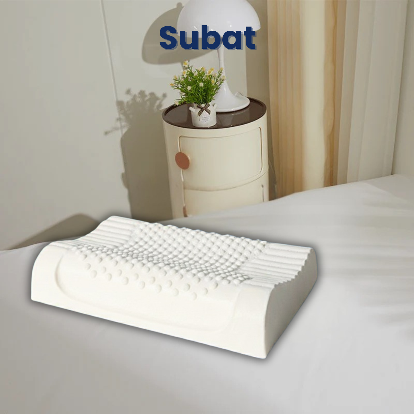 Memory Foam Contour Pillow with Beads